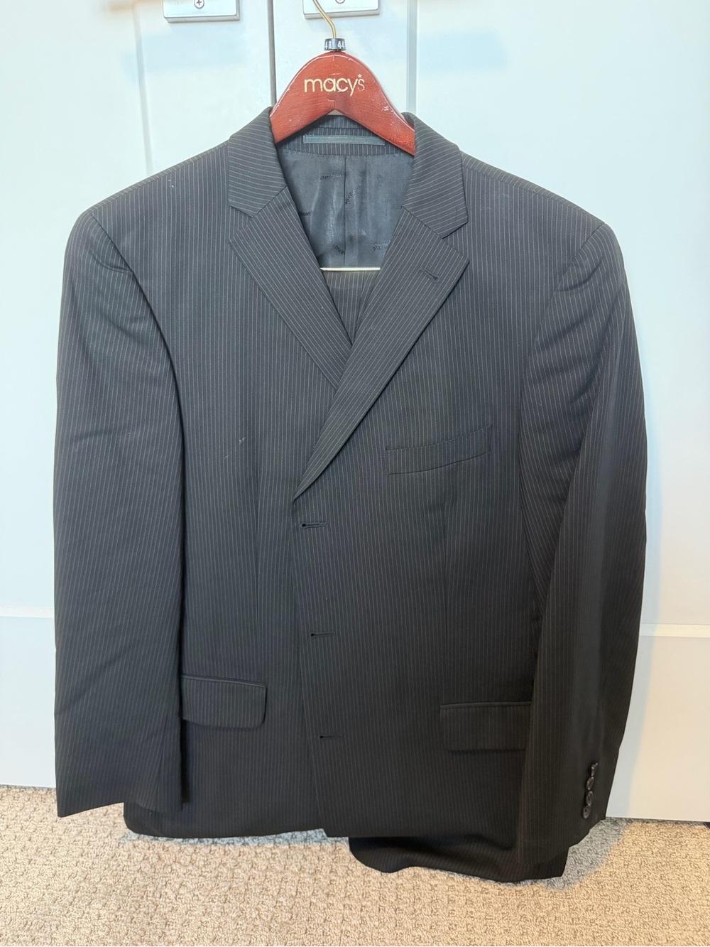 Strellson Men's Dark Pinstripe Suit Jacket and pants